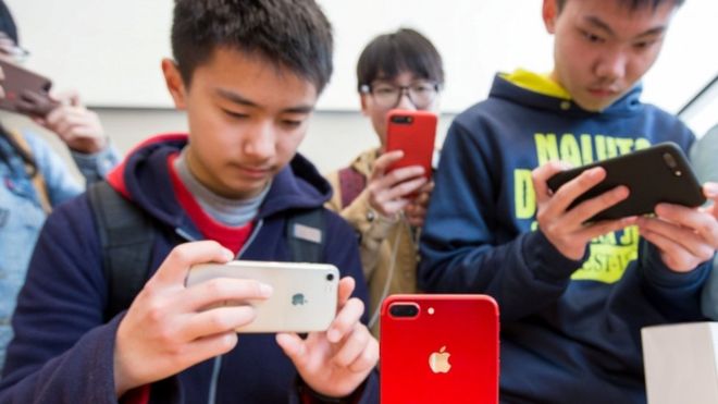Sales of Apple iPhones have declined in China thanks to strong local competition