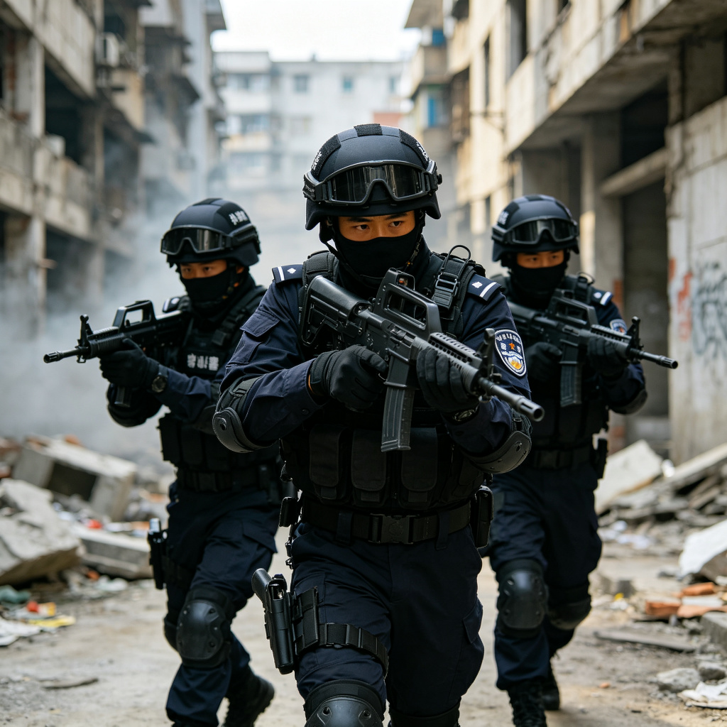 武警应急处突演练